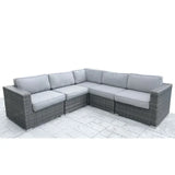 Fully Assembled Patio Sectional with Cushions - Furniture Home Direct