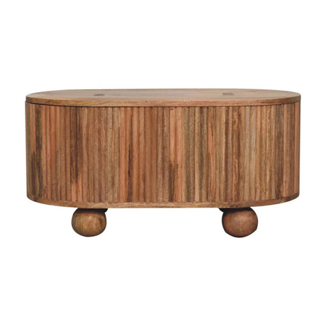 Soba - Ball Lid Up Coffee Table - Oak - Furniture Home Direct