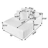 Modern Single Lazy Sofa Lounge Chair With High Density Foam - Furniture Home Direct