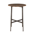 Renu - Round Bar Table With Industrial Charm - Light Brown - Furniture Home Direct