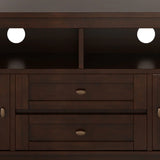 Warm Shaker - TV Media Stand, Handcrafted - Furniture Home Direct