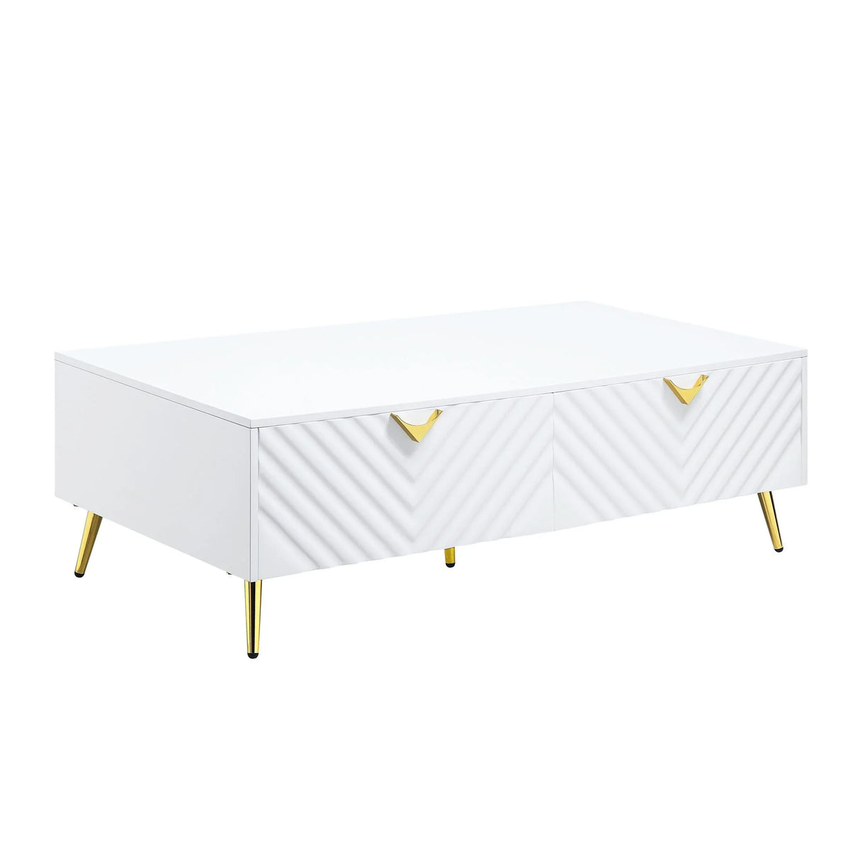 Gaines - High Gloss Coffee Table - White - Furniture Home Direct