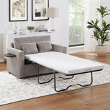 Sleeper Sofa With Foldable Mattress, USB Ports, Side Table & Storage Pocket - Furniture Home Direct