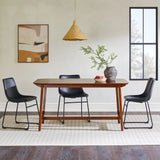 Mid-Century Modern Dining Table With Trestle Base - Furniture Home Direct