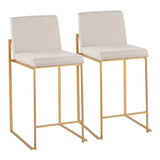 Fuji - Contemporary High Back Stylish Counter Stool - Furniture Home Direct
