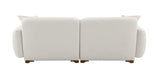 Darius - Boucle Sofa With 2 Toss Pillows - Beige - Furniture Home Direct