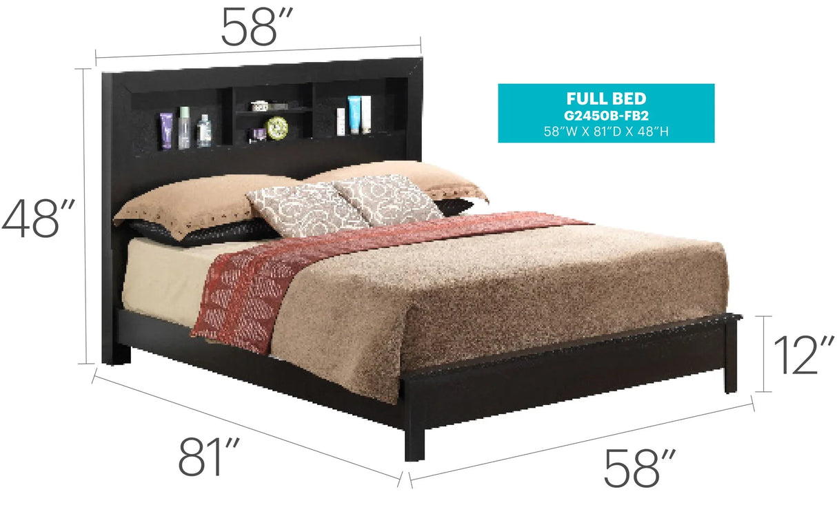 Bed With Transitional Design Stylish - Furniture Home Direct