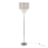 Droplet - Contemporary Floor Lamp - Polished Chrome / Clear - Furniture Home Direct