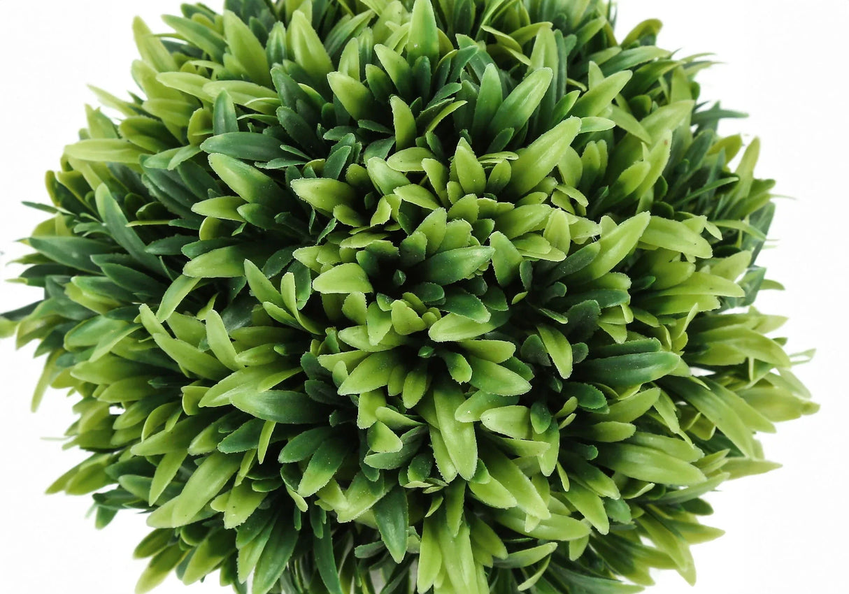 5" Tall, Artificial Plant, Grass, Indoor, Faux, Fake, Table, Greenery, Potted, Decorative (Set of 3) - Green / Gray - Furniture Home Direct