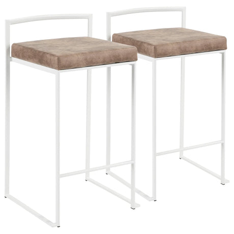 Fuji - Simple Elegance, Contemporary Stackable Counter Stool - Furniture Home Direct