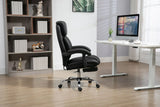 Big And Tall Office Chair, High Back Ergonomic Office Chair With Footrest, Executive Office Chair For Back Pain Relief - Black - Furniture Home Direct