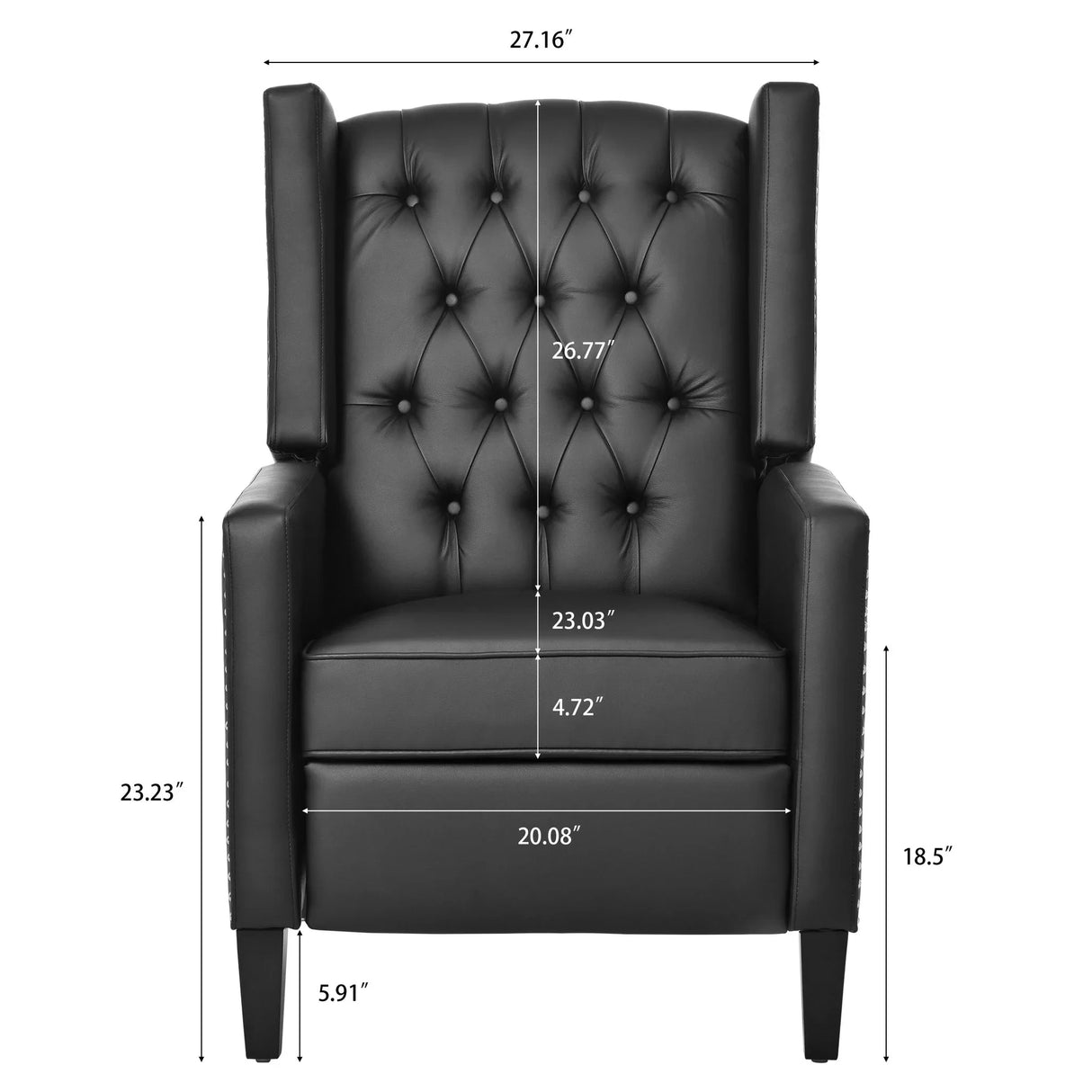 Manual Wing Chair Recliner - Furniture Home Direct