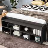 Bed With Bookcase Headboard, Under Bed Storage Drawers And Bed End Storage Case - Furniture Home Direct