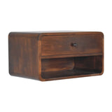 Curve Upper Slot Floating Nightstand - Furniture Home Direct