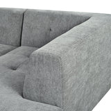 Modular Sectional Sofa in Chenille for Living Rooms Gray - Furniture Home Direct