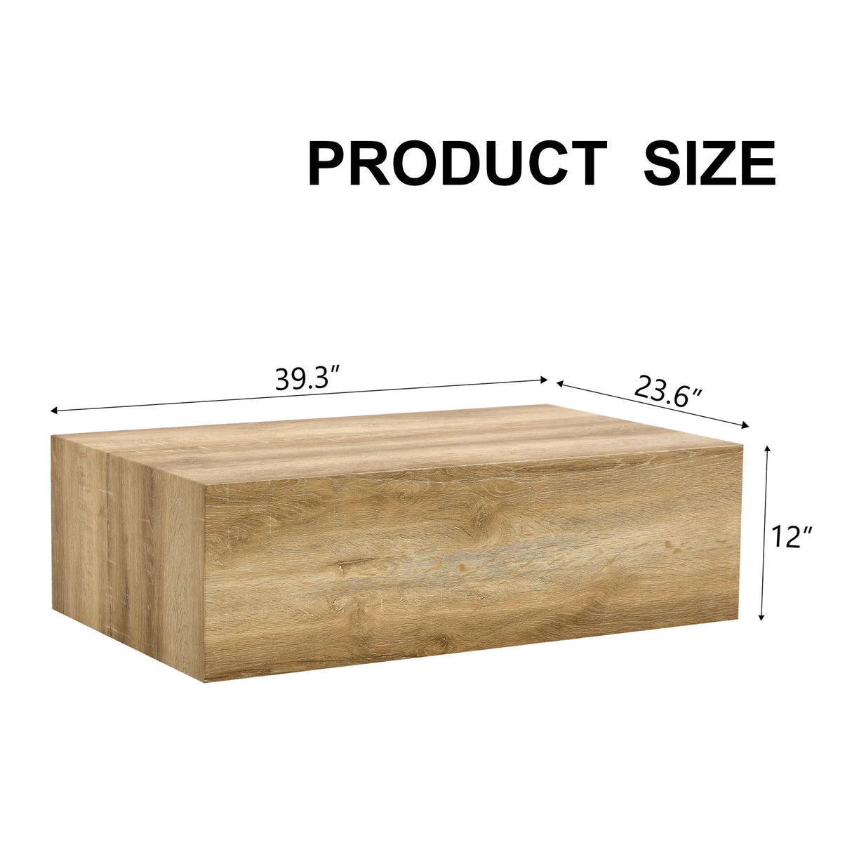 Modern Coffee Table With Smooth Light Wood Texture Patterns Material - Natural Wood - Furniture Home Direct