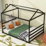 Metal House Shape Platform Bed - Furniture Home Direct