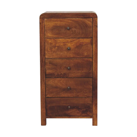 Aspen - Tallboy - Chestnut - Furniture Home Direct