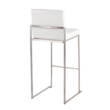 Fuji - Contemporary And Modern Elegance High Back Barstool - Furniture Home Direct