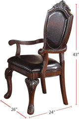 Dining Set Table And 8 Chairs, Traditional Rubberwood Brown - Furniture Home Direct