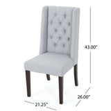 Sophisticated Tufted Dining Chair With High Back Design