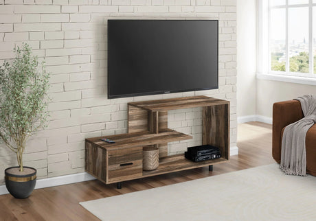 TV Stand, Console, Media Entertainment Center, Storage Drawer, Contemporary - Furniture Home Direct