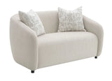 Etienne - Loveseat With 3 Pillows - Beige - Furniture Home Direct