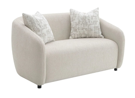 Etienne - Loveseat With 3 Pillows - Beige - Furniture Home Direct