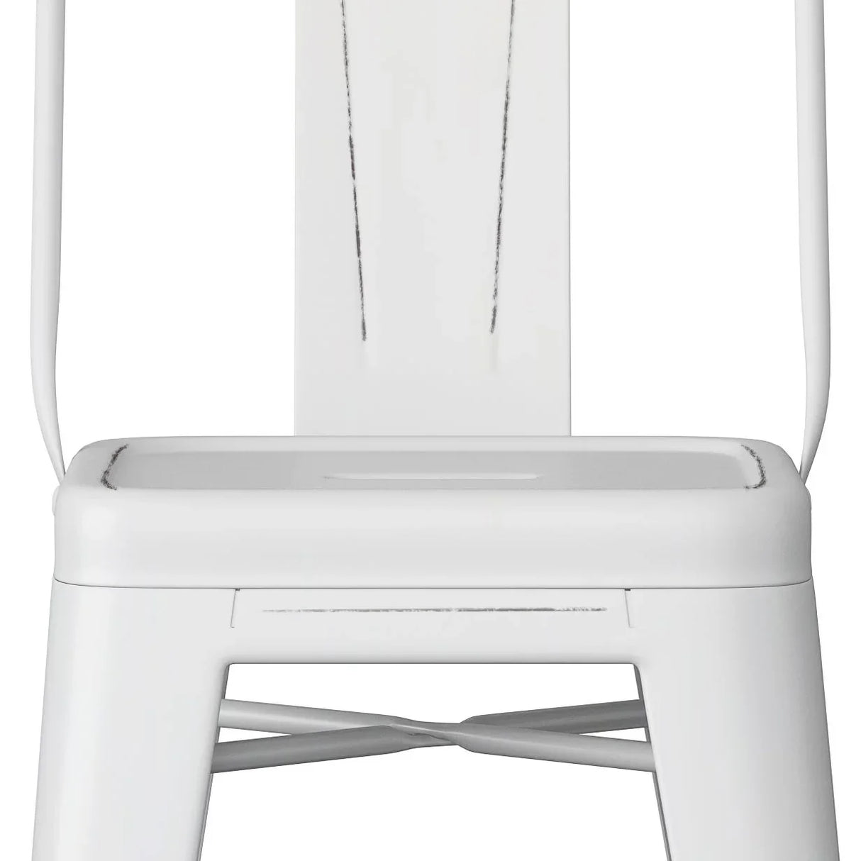 Rayne - Curved Back Metal Stool (Set of 2) - Furniture Home Direct