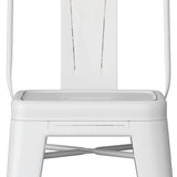 Rayne - Curved Back Metal Stool (Set of 2) - Furniture Home Direct