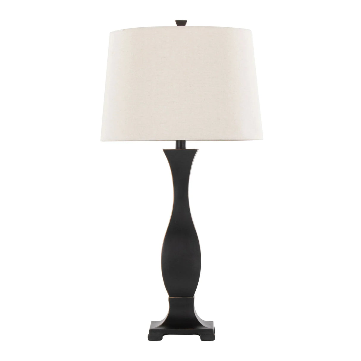 Riley - Contemporary Table Lamp (Set of 2) - Oil Rubbed Bronze / Oat - Furniture Home Direct