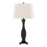 Riley - Contemporary Table Lamp (Set of 2) - Oil Rubbed Bronze / Oat - Furniture Home Direct