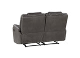 Katrine - 3 Piece Reclining Living Room Set - Charcoal - Furniture Home Direct