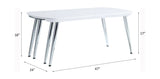 Patina - Coffee Table - White / Chrome - Furniture Home Direct