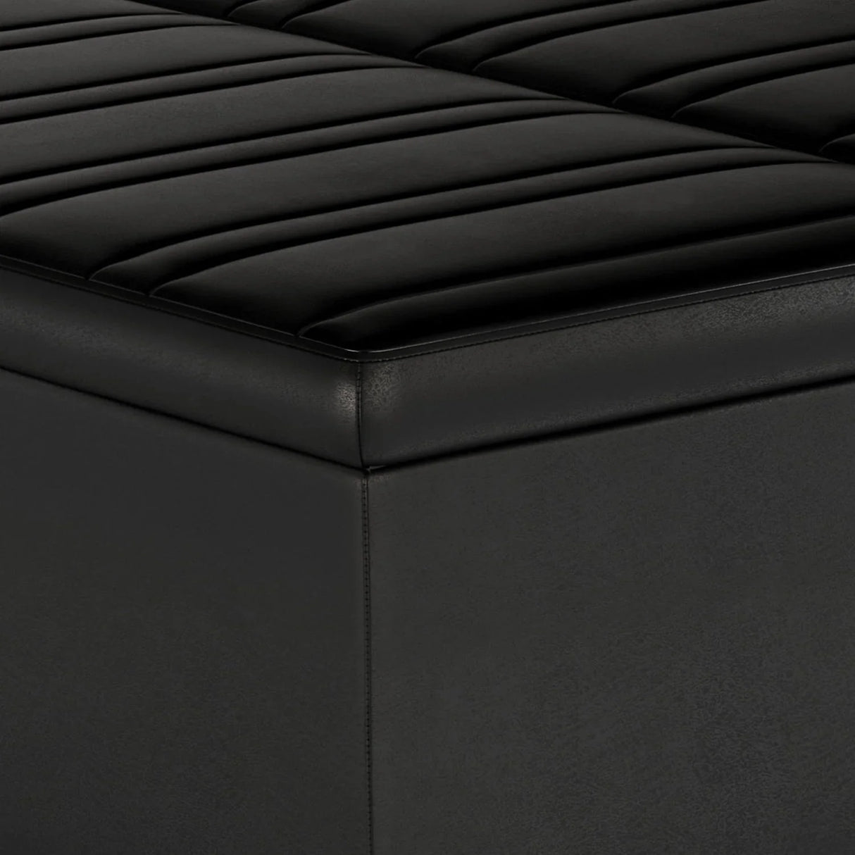 Ellis - Coffee Table Storage Ottoman Contemporary Design - Furniture Home Direct