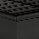 Ellis - Coffee Table Storage Ottoman Contemporary Design - Furniture Home Direct