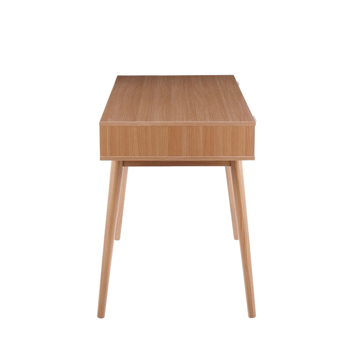 Pebble - Contemporary Double Desk - Natural / White - Furniture Home Direct