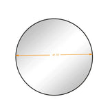 Wall Circular Mirror Metal Framed Mirror Round Vanity Mirror Dressing Mirror, For Bathroom, Living Room, Bedroom Wall Decor - Furniture Home Direct