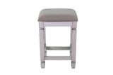 Console Table With 4 Stools - Antique White - Furniture Home Direct