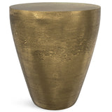 Cavan - Cast Aluminum End Table - Antique Brass - Furniture Home Direct