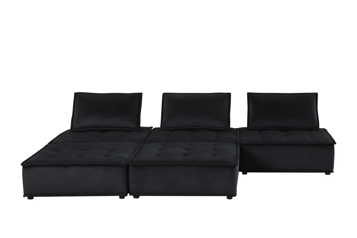 Anna - Stylish Sectional Sofa Ottoman - Furniture Home Direct