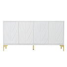 Modern Sideboard Buffet Cabinet With Handleless Press To Open Design With 4 Doors - Furniture Home Direct