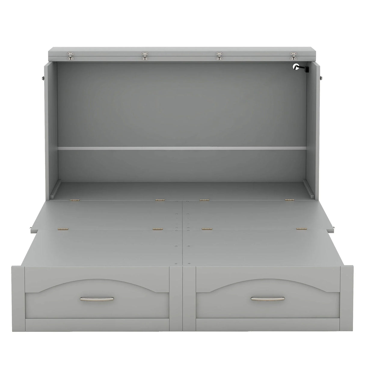 Murphy Wall Bed With Drawer And A Set Of Sockets & USB Ports, Pulley Structure Design - Furniture Home Direct