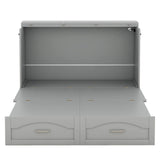 Murphy Wall Bed With Drawer And A Set Of Sockets & USB Ports, Pulley Structure Design - Furniture Home Direct