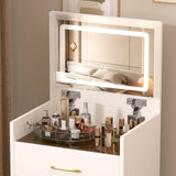 Vanity Desk With Mirror And 3 Drawers American Design White - Furniture Home Direct
