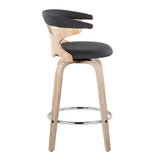 Gardenia - Mid Century Modern Fixed Height Counter Stool With Swivel (Set of 2) - Furniture Home Direct