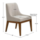Upholstered Dining Chair (Set of 2) - Gray - Furniture Home Direct