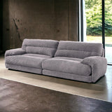 Cadenza - Corduroy Loveseat - Gray - Furniture Home Direct