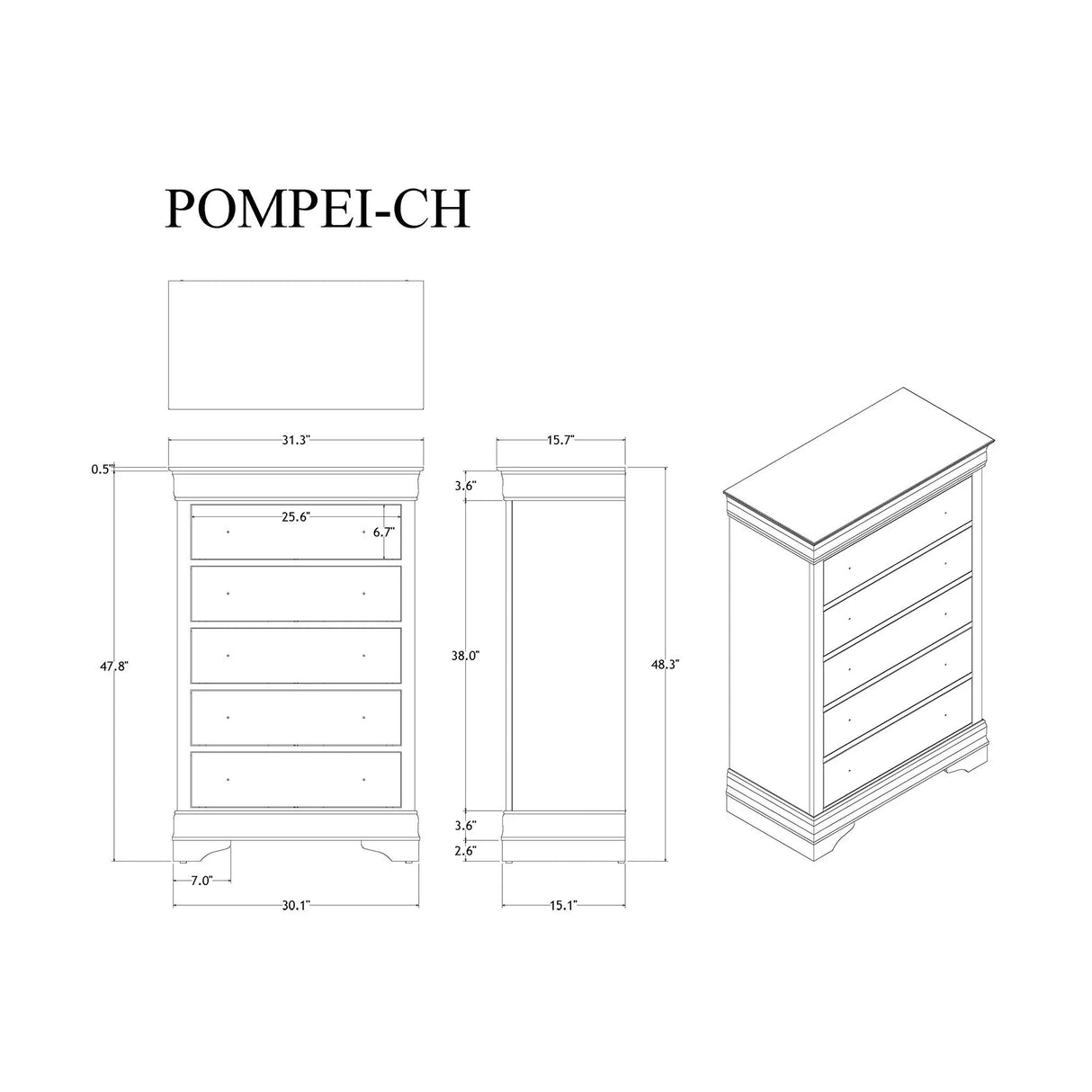 Shaker - Crocodile Chest - Furniture Home Direct