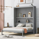 Murphy Wall Bed With Shelves, Space Saving - Furniture Home Direct
